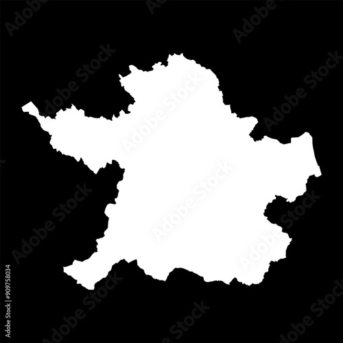 County Meath map, administrative counties of Ireland. Vector illustration.