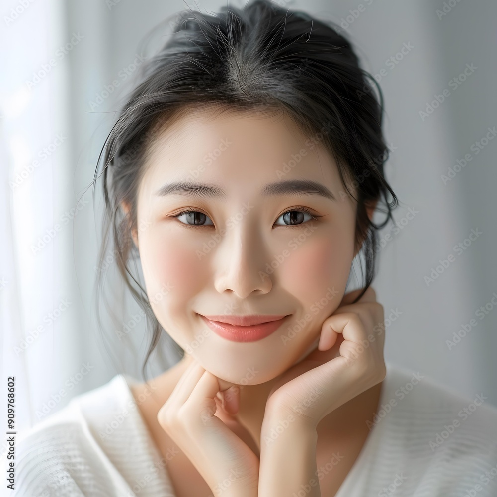 Beautiful Asian Woman Smiling at the Camera Beautiful Asian Woman Smiling at the Camera