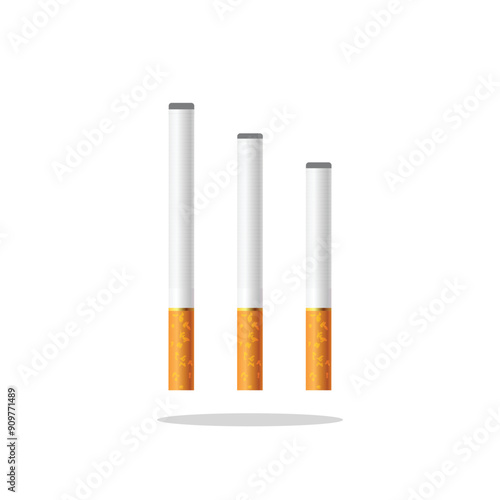 vector image of cigarette