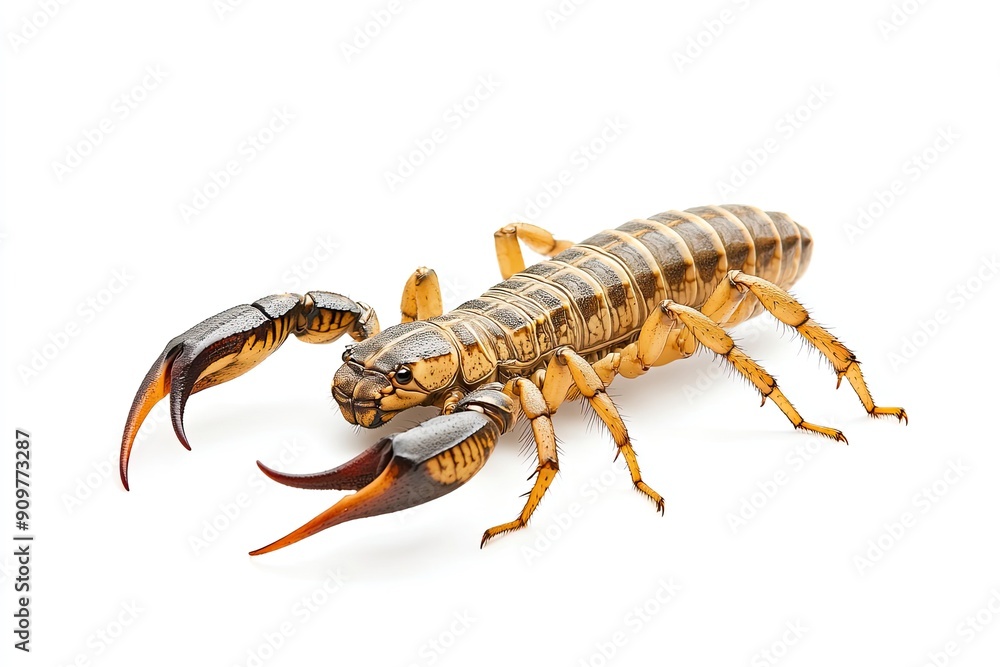 Scorpion on isolated white background Scorpion on isolated white background