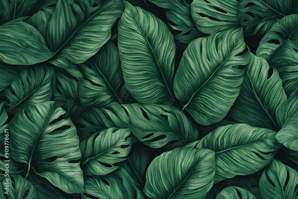 abstract green leaf texture, tropical leaf foliage nature dark green background abstract green leaf texture, tropical leaf foliage nature dark green background