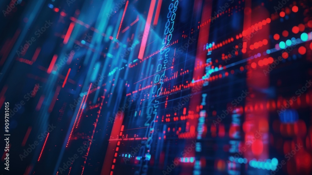 Abstract Digital Network Data Visualization Abstract Digital Network Data Visualization