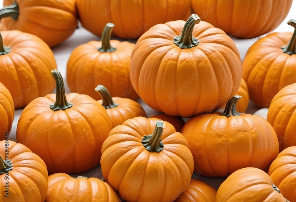 Pumpkin isolated on white background, full depth of field, ai Pumpkin isolated on white background, full depth of field, ai