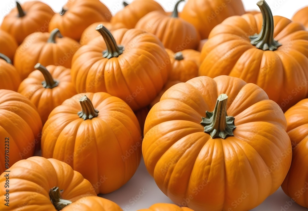 Pumpkin isolated on white background, full depth of field, ai Pumpkin isolated on white background, full depth of field, ai