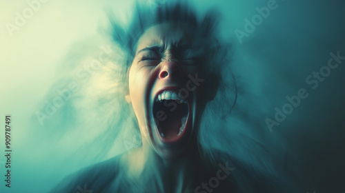  blurred photo of crazy person, mental health and bipolar disorder
