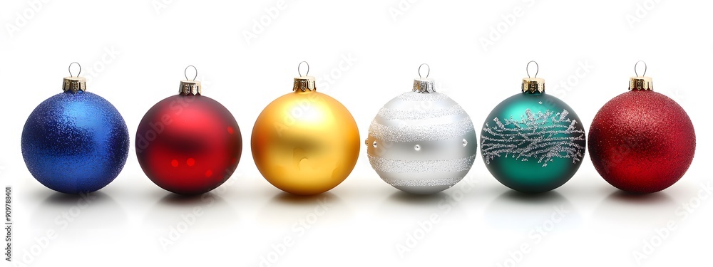 Christmas baubles isolated on white background. Christmas baubles isolated on white background.