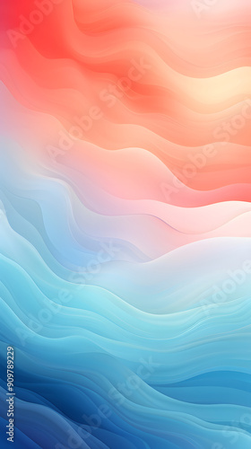 Digital technology soft gradient colors abstract poster background