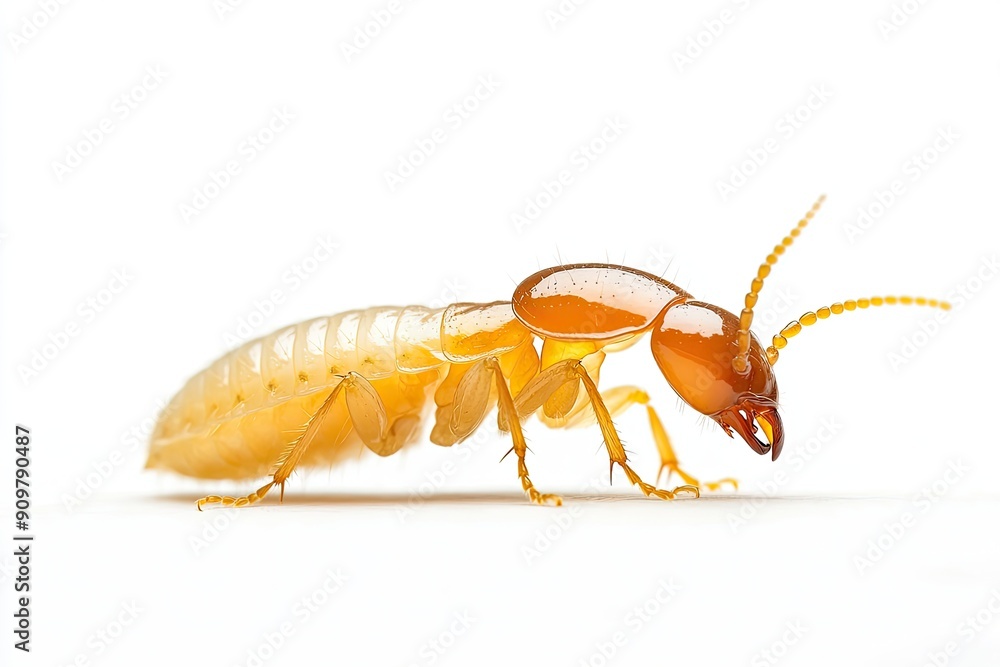 Termite on isolated white background Termite on isolated white background