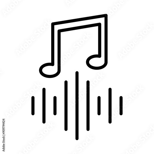 Soundtrack line icon