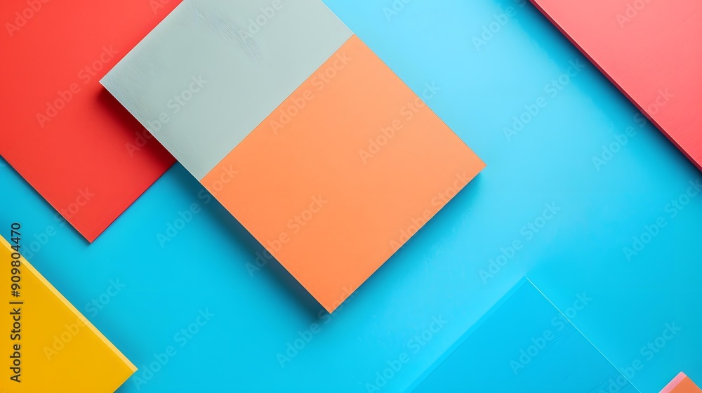 Abstract Colorful Paper Geometric Shapes Background Abstract Colorful Paper Geometric Shapes Background