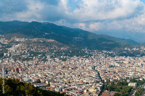 Panoramic view of Alanya city 