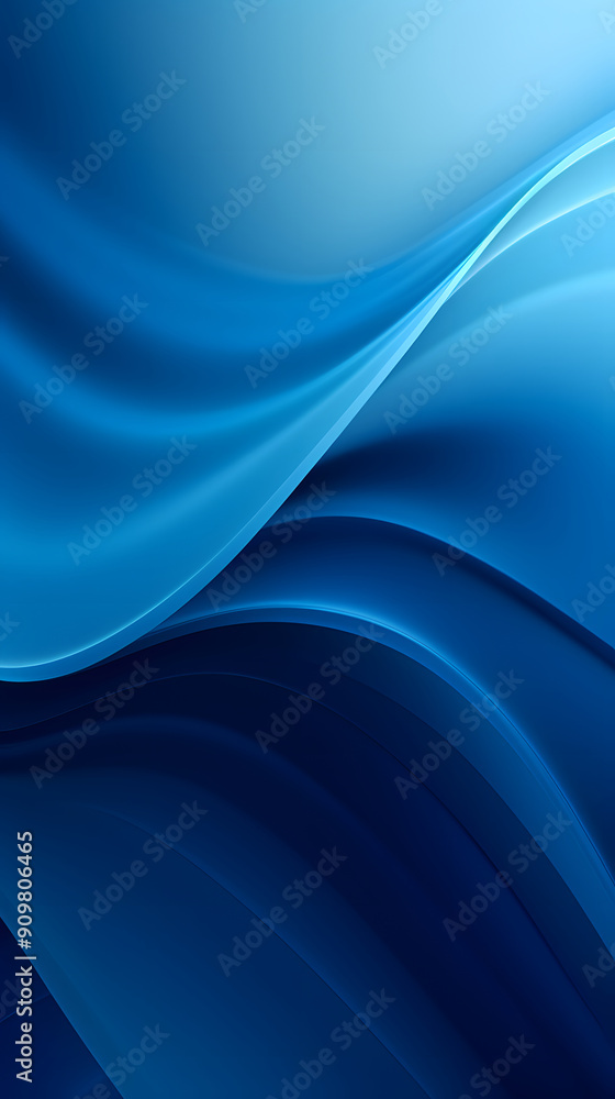 Fototapeta premium Digital technology blue geometric curve abstract poster background
