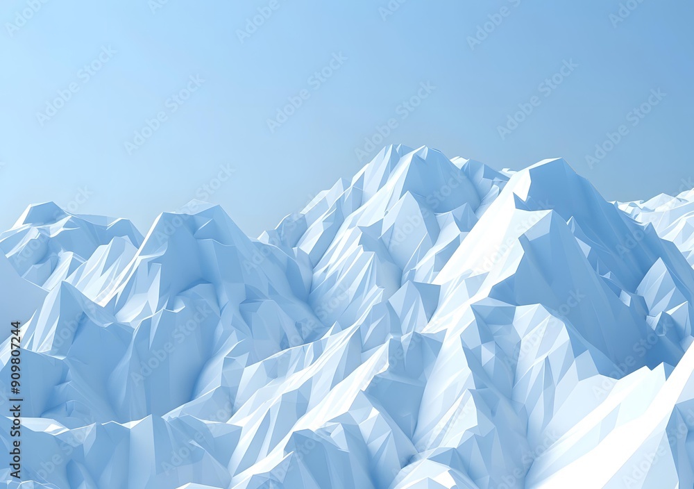 Obraz premium Abstract Low Poly Mountains Background
