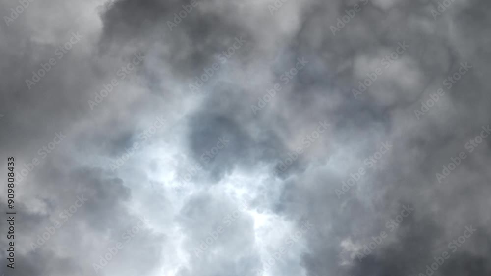 Lightning in the night sky strikes the dark clouds 4k. Lightning in the night sky strikes the dark clouds 4k.