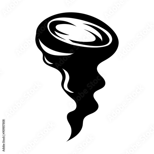 Tornado icon vector. Whirlwind illustration sign. Twister symbol. Hurricane logo.