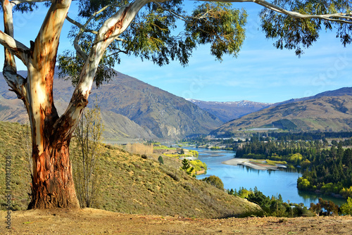 View of kawarau Gorge From Bannockburn, Central Otago, New Zealand