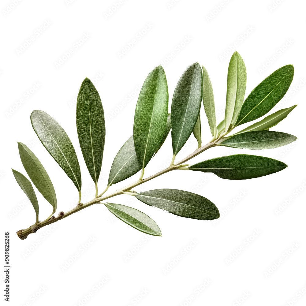 Obraz premium This illustration shows fresh green leaves in detail. generative ai