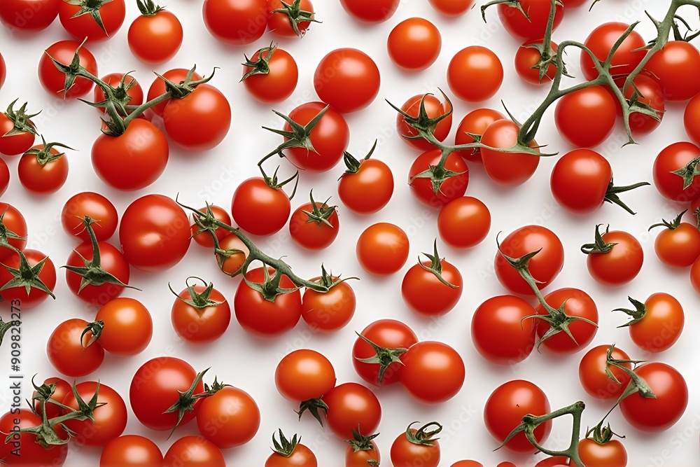 Top tomatoes Red white view cherry background ripe Top tomatoes Red white view cherry background ripe