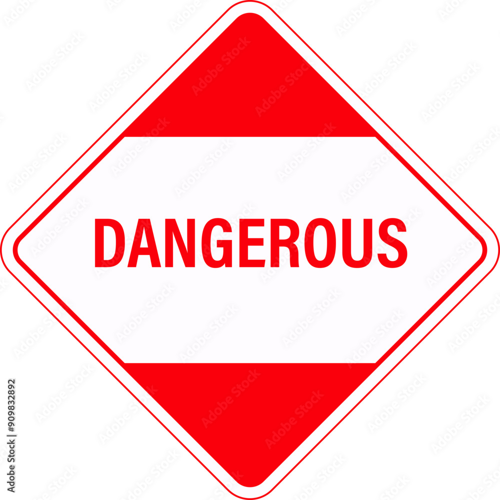 Dangerous sign. Hazardous material sign. Dangerous sign. Hazardous material sign.