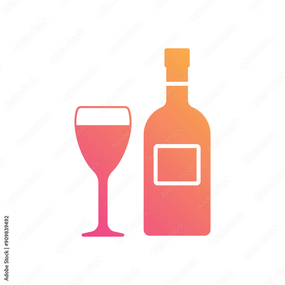 Wine Bottle vector icon Wine Bottle vector icon