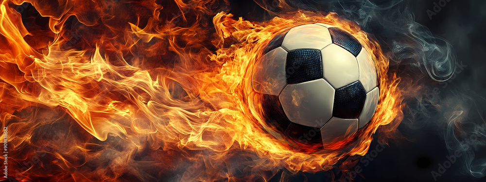 Fototapeta premium Inferno Soccer Spirit
