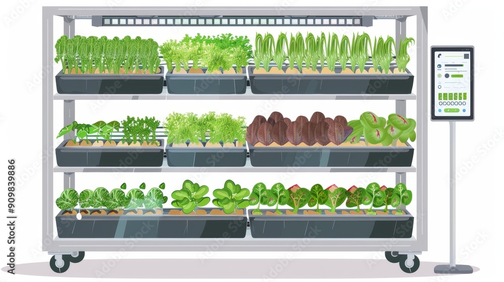 Revolutionizing Agriculture HighTech Vertical Farming with Hydroponic Shelves and Smart Control System Revolutionizing Agriculture HighTech Vertical Farming with Hydroponic Shelves and Smart Control System