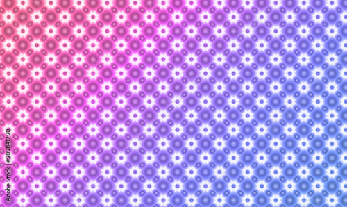 Abstract pink blue purple flower pattern in Moroccan style. Mosaic tile. Islamic traditional ornament. Geometric background. Textile ready immaculate print, swimwear fabric, wallpaper. Vector EPS10.