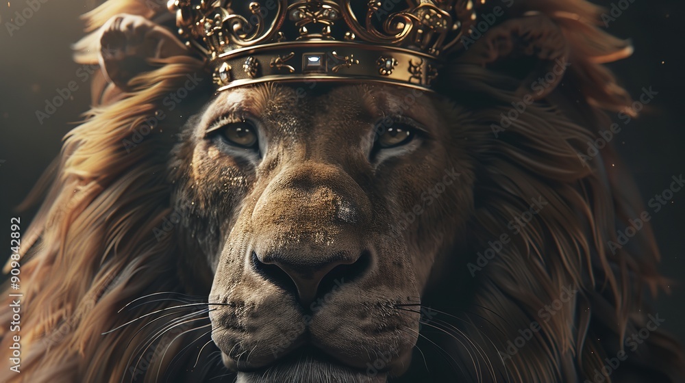 Lion with a King Crown. Jesus the Lion 8k Realistic Light
Lion with a King Crown. Jesus the Lion 8k Realistic Light