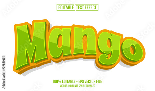 mango editable text effect