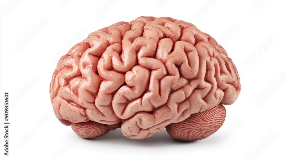 human brain isolated on white background clipping path human brain isolated on white background clipping path