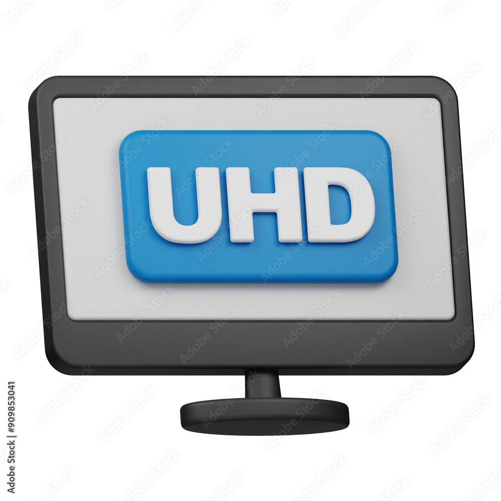 uhd resolution 3d icon isolated on the transparent background uhd resolution 3d icon isolated on the transparent background