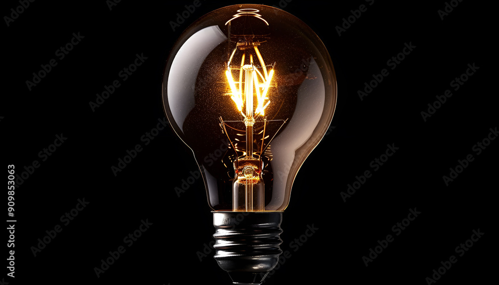 Transparent light bulb with visible internal electrical components Transparent light bulb with visible internal electrical components