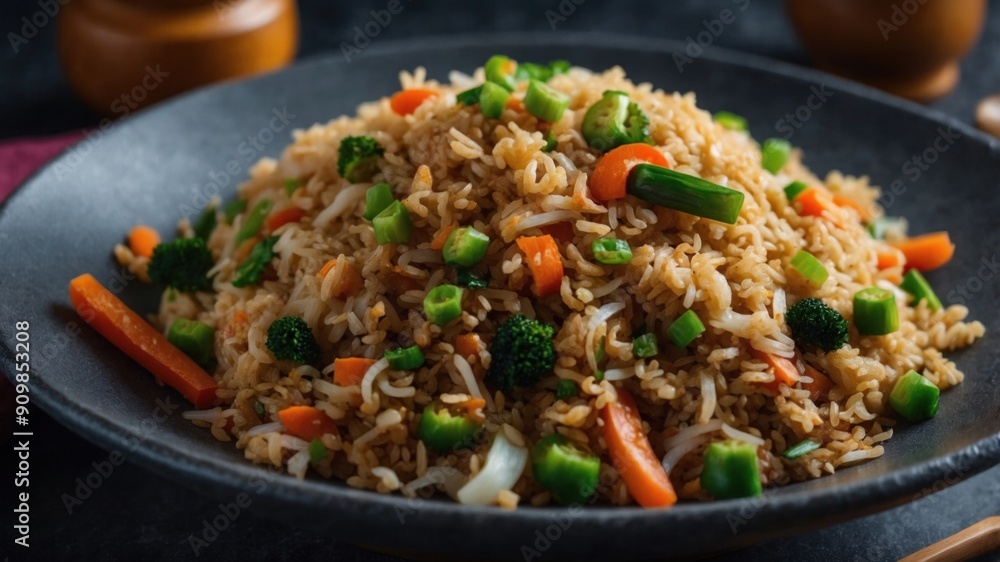 炒饭 - Stir-Fried Rice with Vegetables, Eggs, and Meat or Seafood 炒饭 - Stir-Fried Rice with Vegetables, Eggs, and Meat or Seafood
