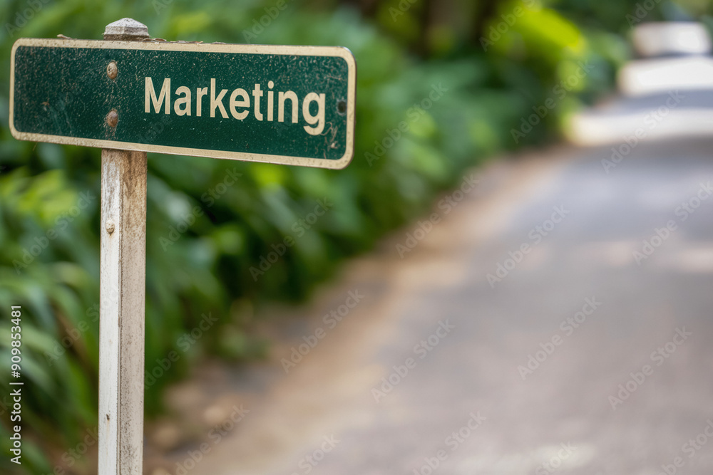 Marketing street sign Marketing street sign
