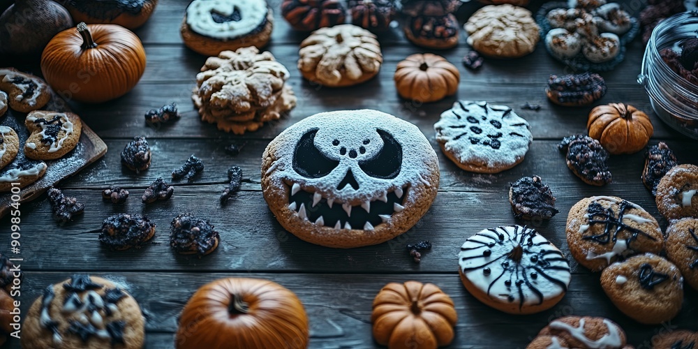 Diverse Halloween Gingerbread Cookie Collection Diverse Halloween Gingerbread Cookie Collection