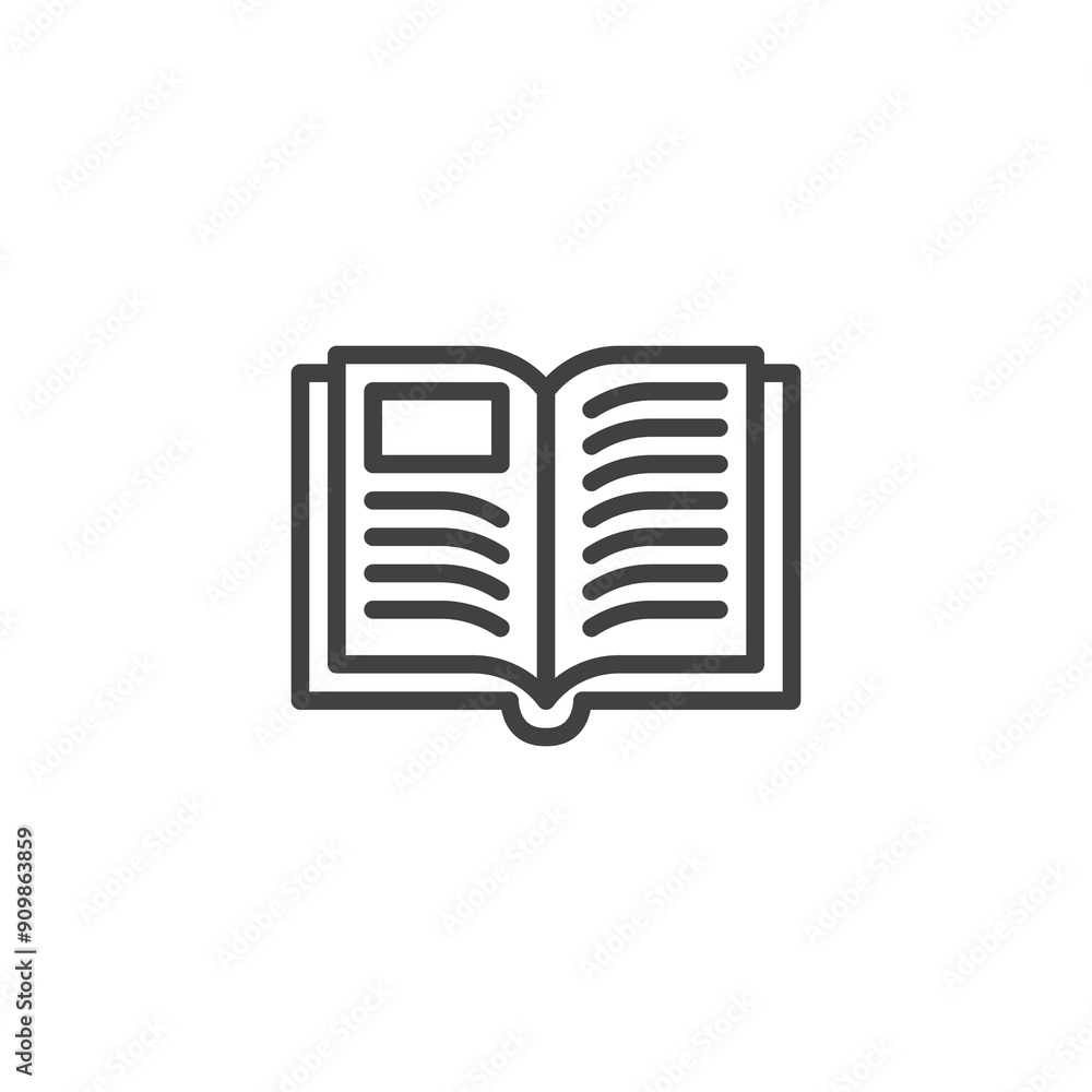 Open Book line icon Open Book line icon