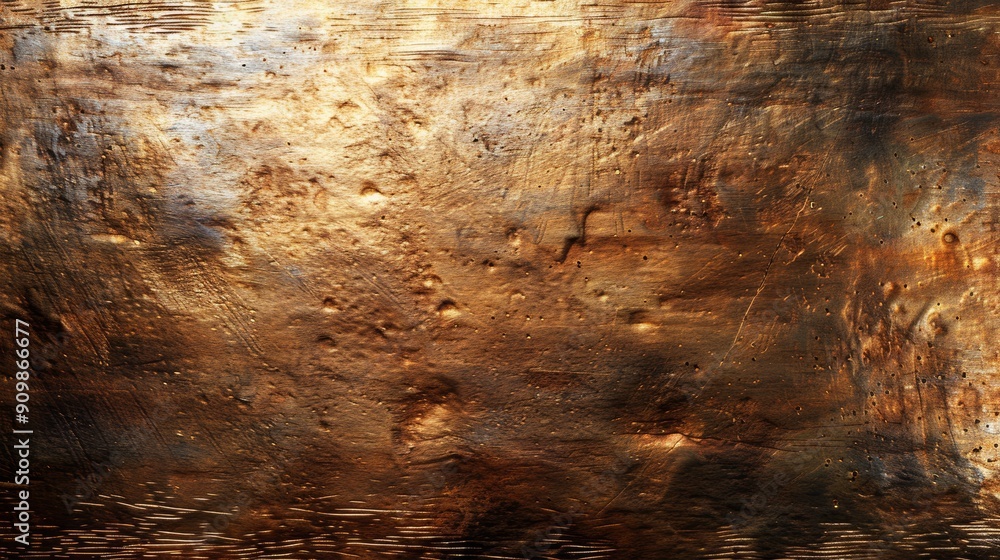Obraz premium Textured Surface With Golden Brown Hues and Subtle Imperfections in Soft Lighting