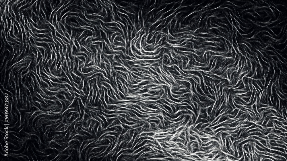 Abstract White and Black Wave Pattern. A Flowing Design with Dynamic Textures. Abstract White and Black Wave Pattern. A Flowing Design with Dynamic Textures.
