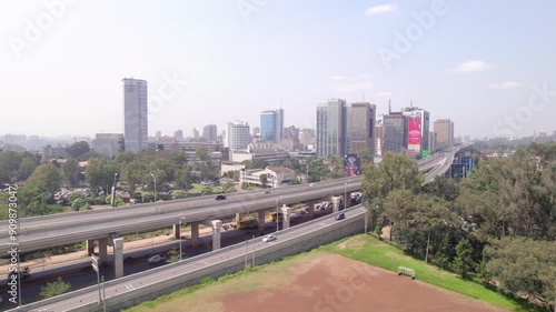 Drone shot of Nairobi Expressway Nairobi CBD photo