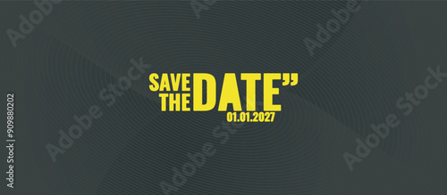 Save the date banner. Can be used for business, marketing and advertising. logo graphic design of event summit made for Technology and upcoming events. Vector EPS 10