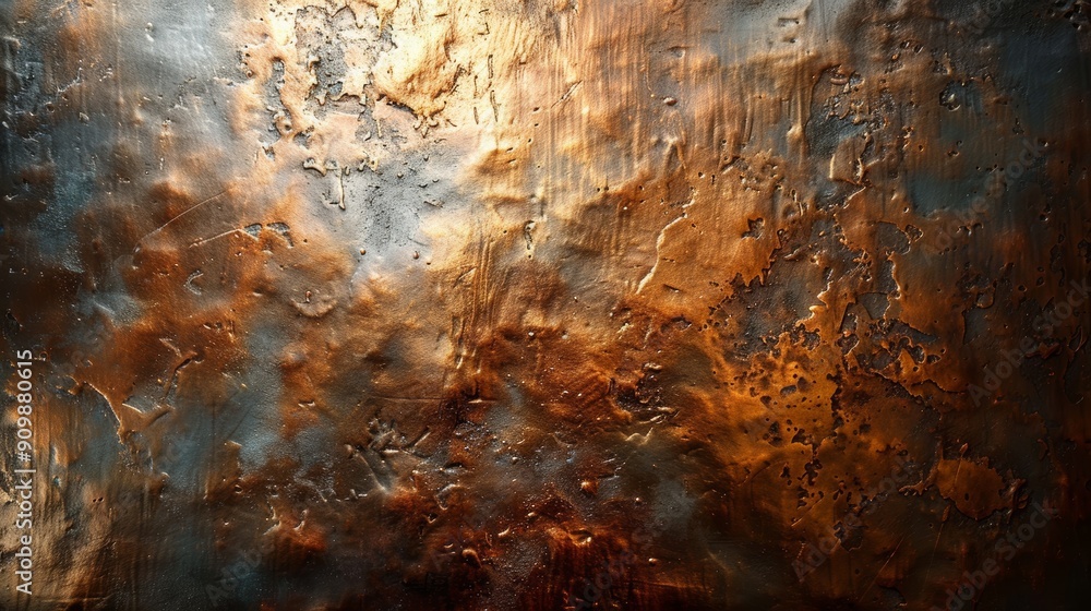 Abstract Metallic Surface With Rich Textures and Warm Colors Captured in Natural Light Abstract Metallic Surface With Rich Textures and Warm Colors Captured in Natural Light