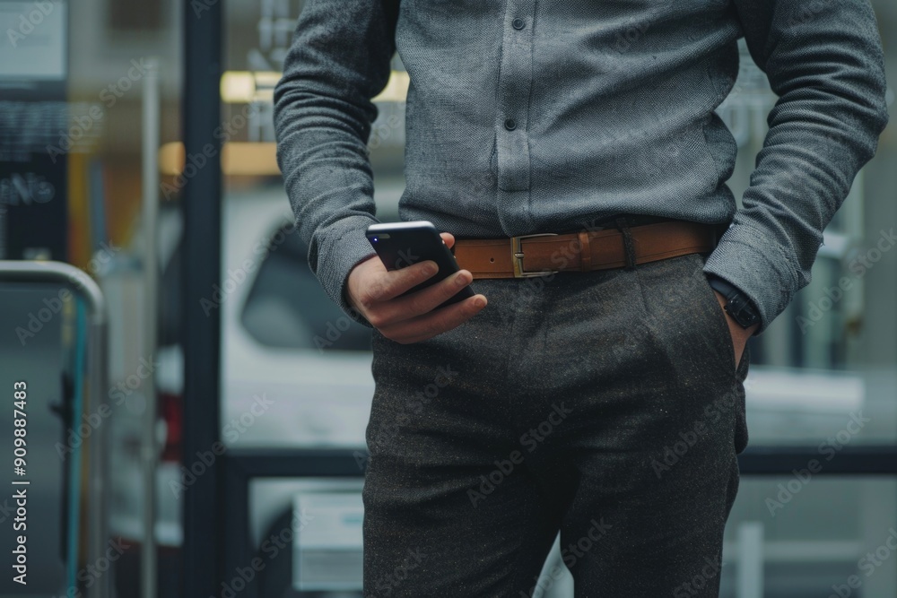 A person holds a cell phone in his hand, possibly taking a photo or texting A person holds a cell phone in his hand, possibly taking a photo or texting