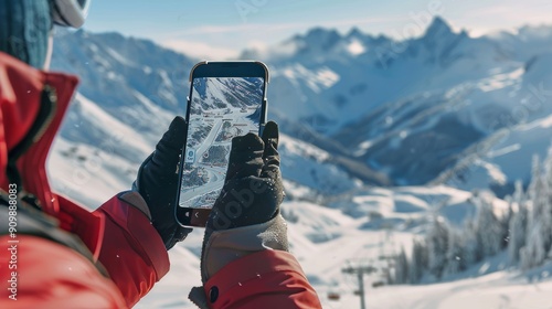 Winter Wanderlust Exploring the Slopes with Ski Resort Map App Adventure Awaits in Snowy Mountains