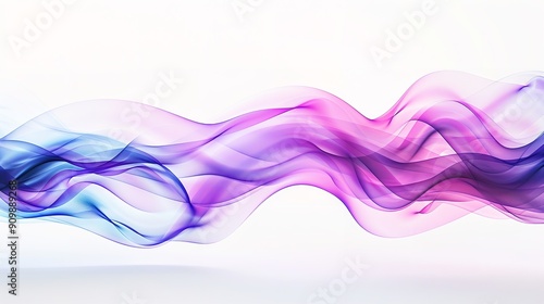 Wave lines smooth flowing dynamic blue purple