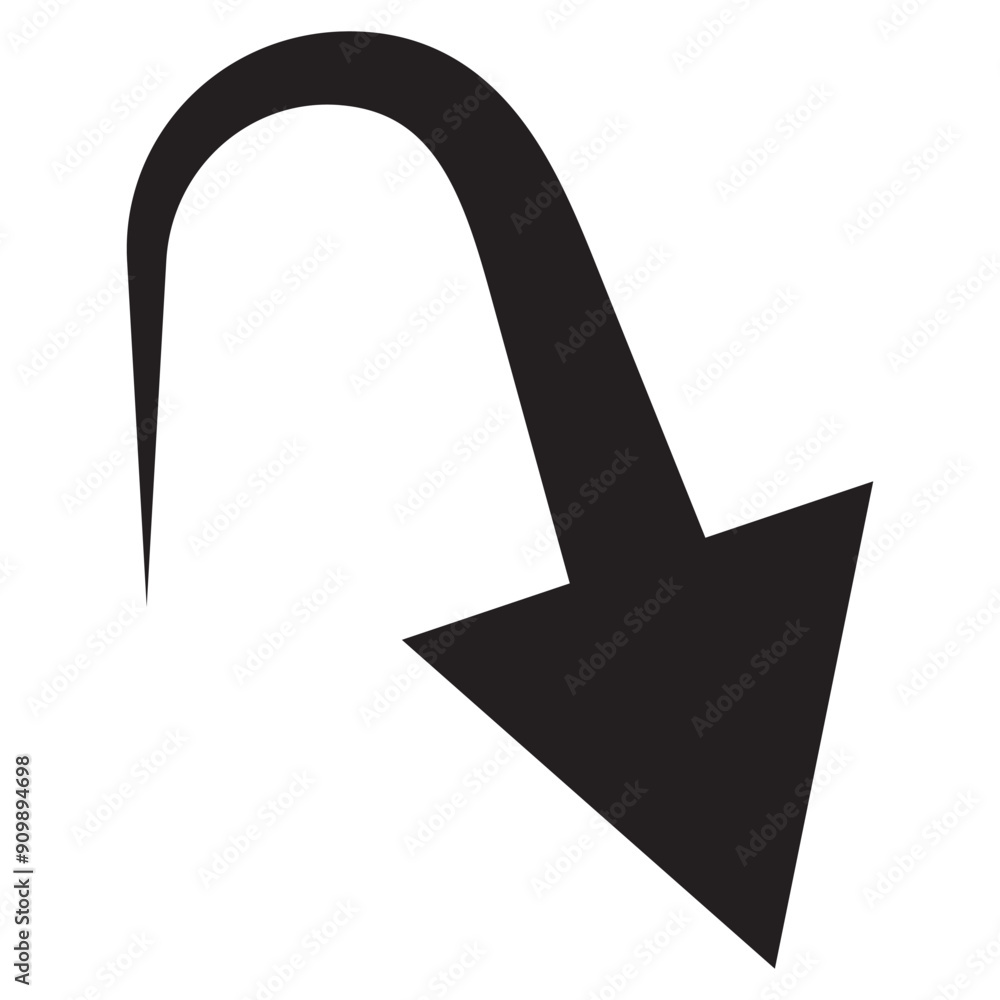 black curve arrow icon on transparent background. flat style. arrow icon for your web site design, logo, app, UI. arrow indicated the direction symbol. curved arrow sign black curve arrow icon on transparent background. flat style. arrow icon for your web site design, logo, app, UI. arrow indicated the direction symbol. curved arrow sign