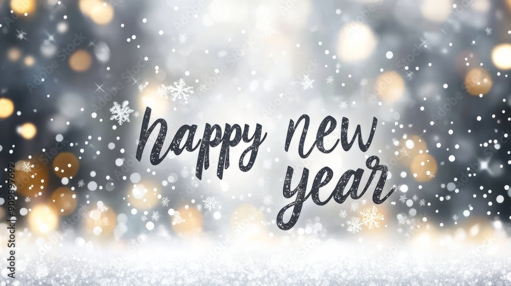 Colorful fashionable inscription Happy New Year. Concept of New Year celebration. Background or banner for postcards, sites with New Year greetings. Colorful fashionable inscription Happy New Year. Concept of New Year celebration. Background or banner for postcards, sites with New Year greetings.