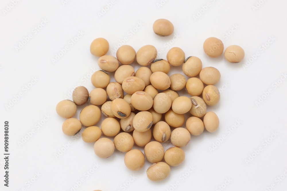 Soybean on white background Soybean on white background