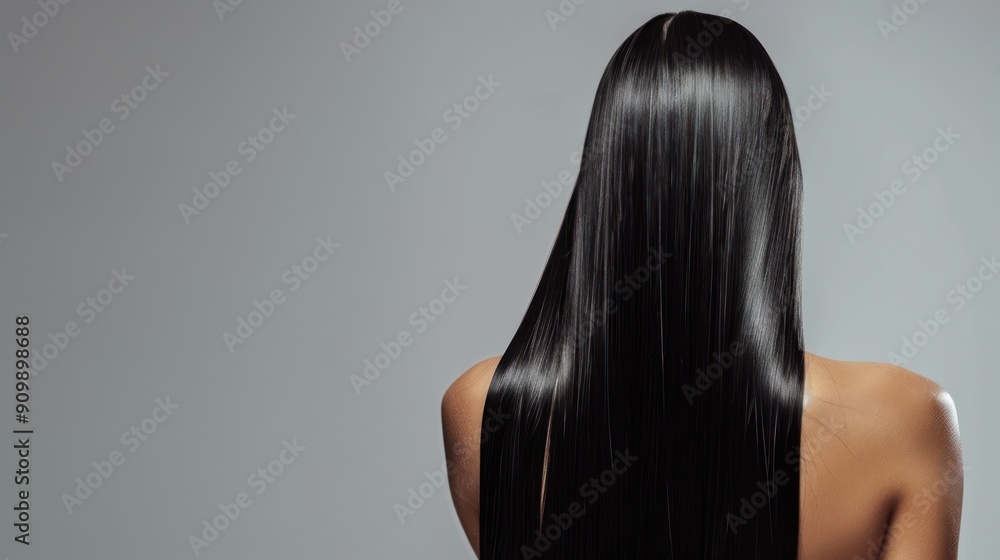 Woman with Long Black Hair Woman with Long Black Hair