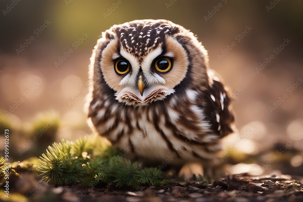 tiny owl bird avian of prey predator small closeup blurred background nature outdoors wildlife wild animal looking watching staring curious alert lake ontario tiny owl bird avian of prey predator small closeup blurred background nature outdoors wildlife wild animal looking watching staring curious alert lake ontario