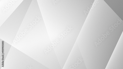 Modern Geometric White and Gray Triangle Background